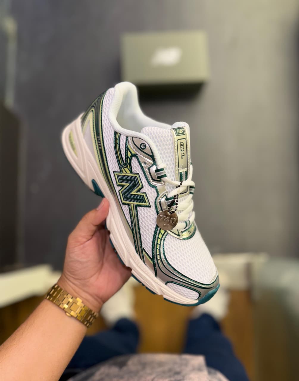 NEW BALANCE 740 WHITE GREEN